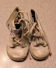Vintage 1940s White Lace Up Toddler Shoes