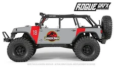 Axial SCX10 Rubicon or CRC Edition Body Graphic Wrap Skin- Jurassic
