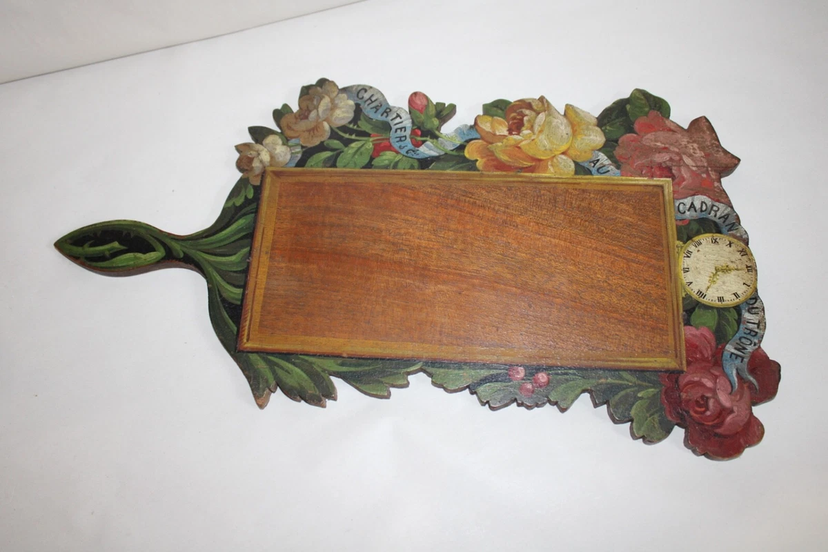 Marrakech Plateau De Service Vintage En Bois 40x12 Cm - Plateau Rectangulaire Décoratif Pour Cuisine, Salon Et Petit-Déjeuner