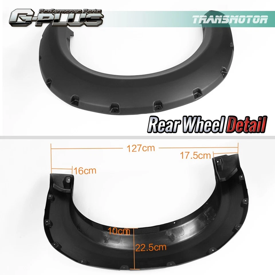 Ajuste para Ford F150 2009-2014 Styleside bolsillo remache atornillado estilo guardabarros llamaradas Foto 3 de 4