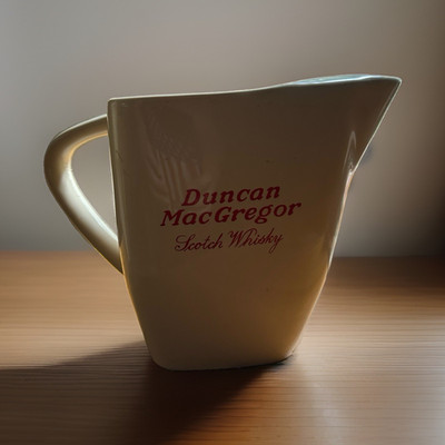 Wade Regicor Duncan MacGregor Scotch Whisky Advertising Glazed Ceramic Pitcher