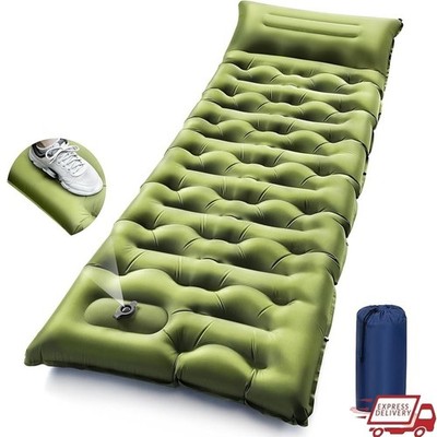 Self Inflating Camping Sleeping Pad Extra Thick Portable Quick Inflate Mat New