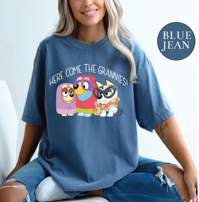 Here Come The Grandmas Shirt Blue Grandma Tee Gift