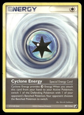#ad Cyclone Energy 99 115 UC Unseen Forces Pokemon LP $1.99