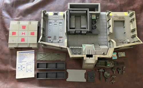 🔴 GI Joe Headquarters Command Center 1983 Vintage Nearly Complete Blueprint