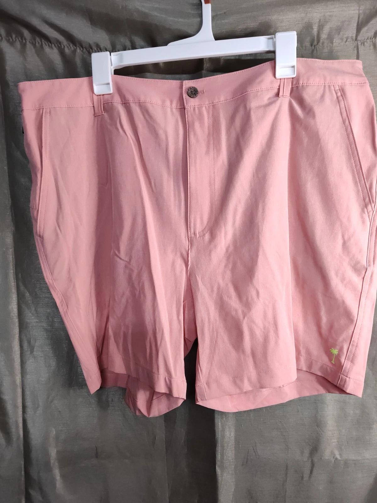 Mens Margaritaville shorts 38 Waist 7" inseam Lobster Bisque UPF 30, quick dry