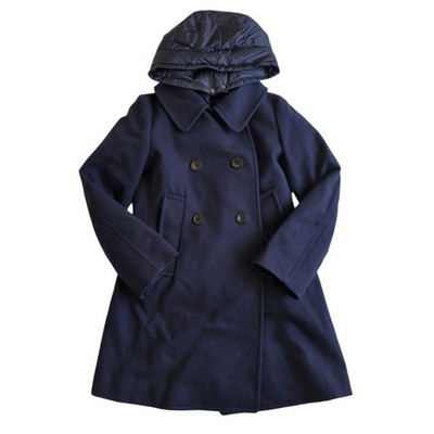 UNIQLO+J Jil Sander Wool & Down 3-in-1 Coat Navy Blue Gebraucht