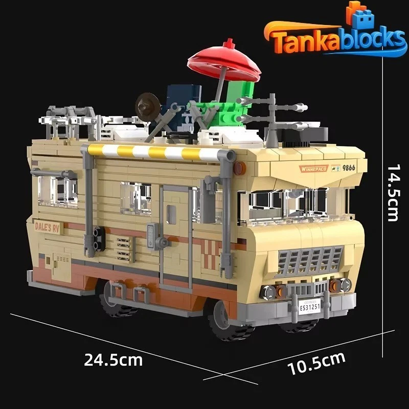 MOC 1288PCS Camper Van building blocks DIY Model Set Birthday Christmas gift - Image 2 of 4