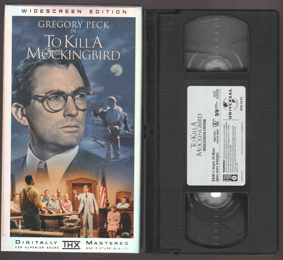 To Kill A Mockingbird VHS Widescreen Letterbox Gregory Peck Best Actor 1962 - Image 4 of 4