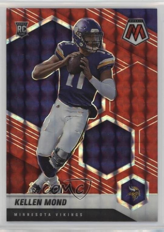 2021 Panini Mosaic Rookies Red Mosaic Prizm Kellen Mond #321 n0c