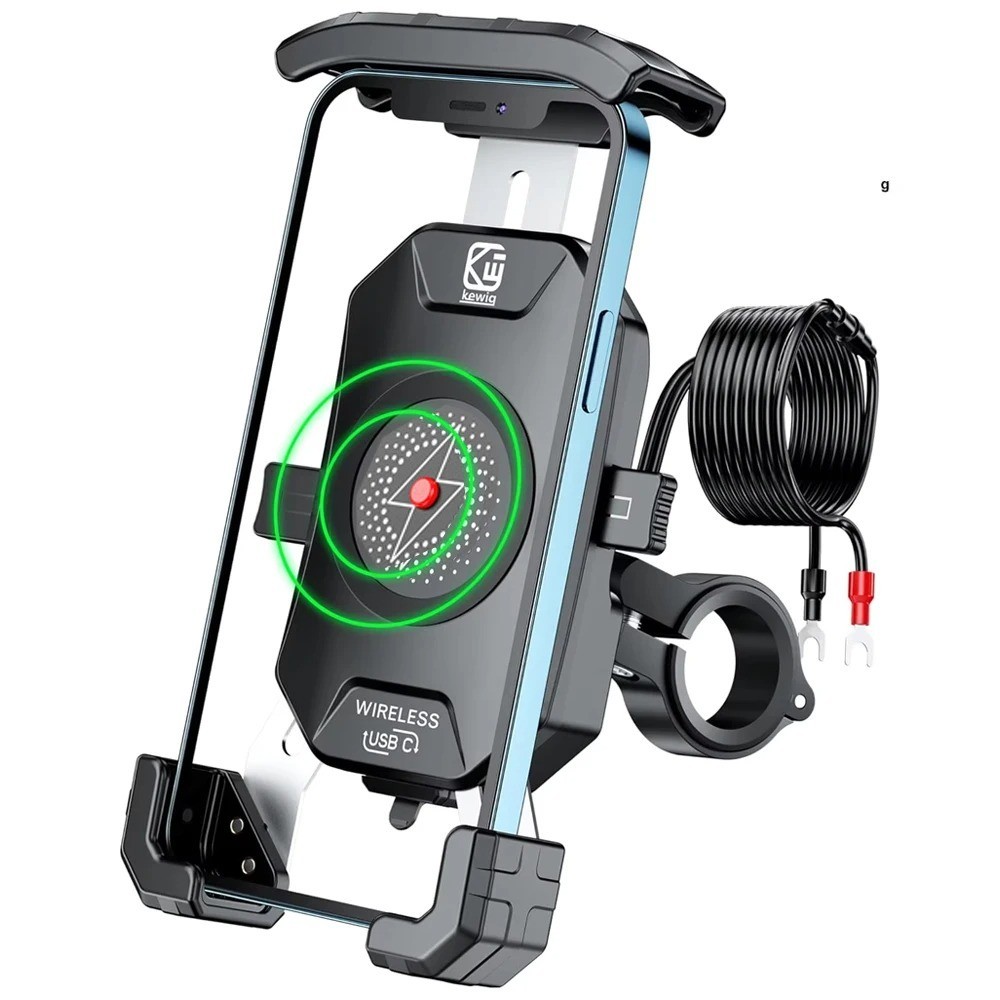 Support téléphone moto magnétique anti-vibration Givi pour guidon 20-50mm noir
