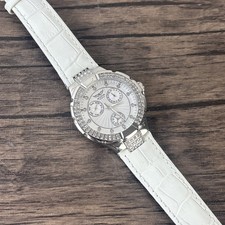 Aviator F Series Jewelled Quartz Watch | White Crocodile Leather Strap #232