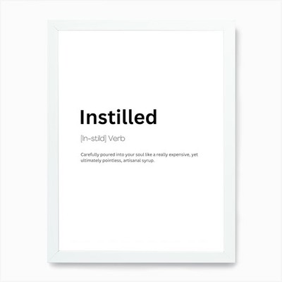 Instilled Definition Bedeutung Kunst Pr gerahmtes Wandbild Poster Leinwanddruck Bild