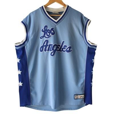 Vintage Majestic NBA Hardwood Classics Mens XXXL Blue Los Angeles Lakers Jersey