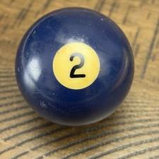 Vintage Bakelite 2 1/4" Billiard 2 Blue Pool Ball Replacement Ball