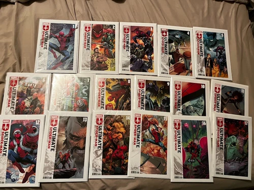 Marvel Comics 2024-25 Ultimate Spider-Man #1-17 Main Cover Set 1st Print #1 Lot