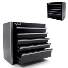 Compact Black Metal Tool Box With 5 Drawers Top Storage For Diy Projects Compact Black Metal Tool Box With 5 Drawers Top Storage For Diy Projects