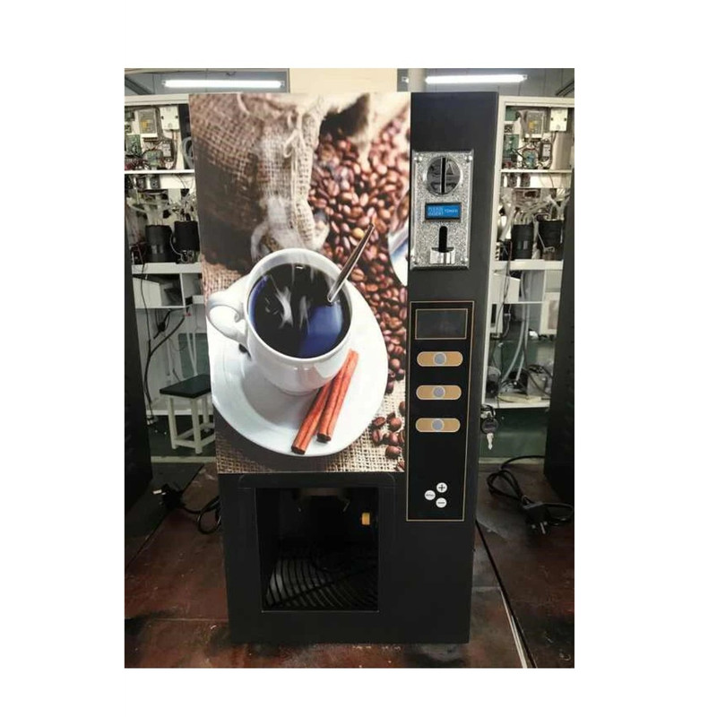 Coffee Vending Machine Coin Acceptor 3 Selection Auto Cup Drop Clean 800 Cups