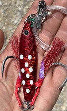 Red  Glow Tungsten Jig 300g  Tiny 3 3/4 “  Solid Tungsten  Bluefin Tuna Leader