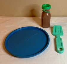 Fisher Price Fun with Food - Pretend Play - Plate, Spatula, Chocolate Milk