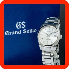 BOXED MINT Grand Seiko GS 9S55-0010 Silver Automatic Date Men Watch