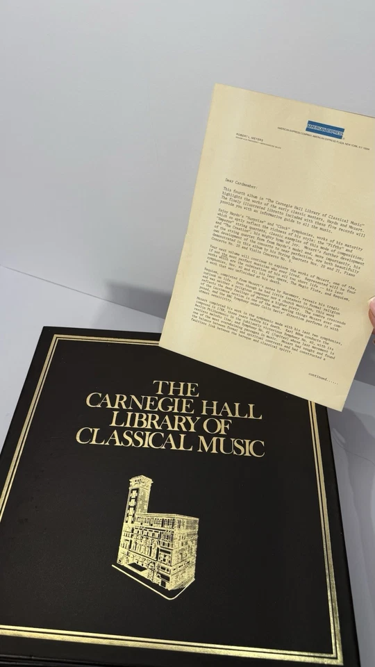 The Carnegie Hall Library of Classical Music Vinyl LP Set + Amex Letter Foto 4 de 4