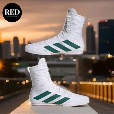 adidas Box Hog 4 White Collegiate Green IH2731 Shoes - Men's Size 7