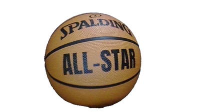 basketball ball Spalding All-Star orange made for indoor/outdoor.