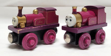 Lot of 2 Thomas  Friends Railway Train Tank Engine - Lady Purple w/ Gold Funnel