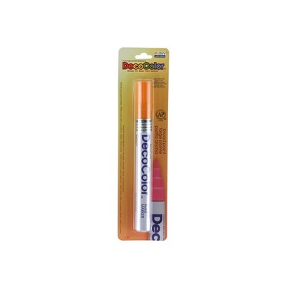 Orange Broad Point Paint Marker For Glass Wood Crafting Home Office Use