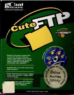 #ad CuteFTP Version 4 Pc CIB File Transfer Protocol Client Upload Web Pages Software $41.39