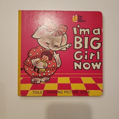 I m A Big Girl Now VTG Toilet Training Picture Board Book First Years Elephant