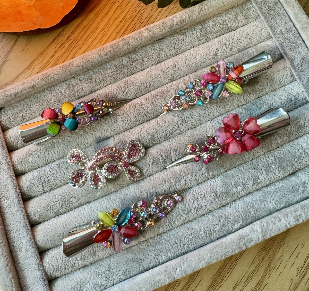 Flower Silver Hair Hair Clips for Women for sale | eBay