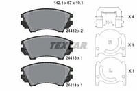 Bremsbelagsatz FÜR Opel Insignia A Sports Tourer (G09) - Textar 2441201