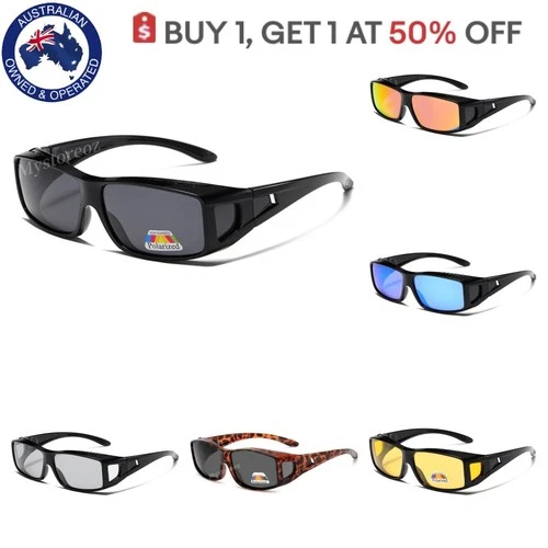 Polarized  Photochromic Mirror Polarised Driving Fishing Fit Over Sunglasses