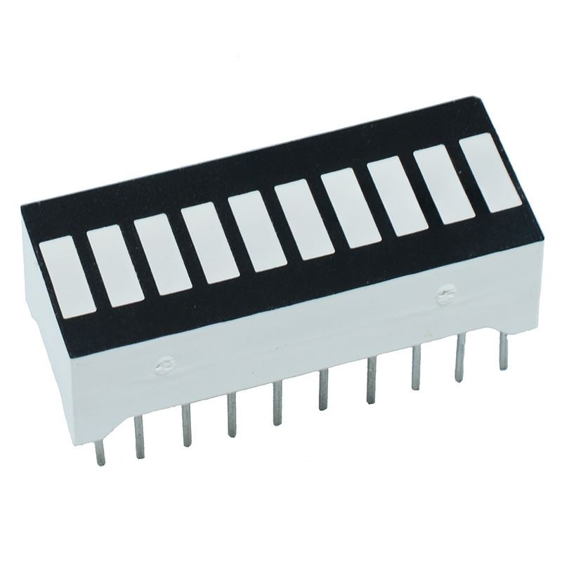 Red 10-Segment LED Bar Array Anode