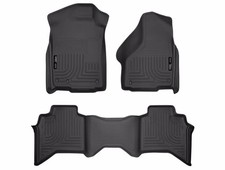 Husky Weatherbeater Floor Liners Fit 2002-2009 Ram 3500 Quad Front2nd 3pc Black