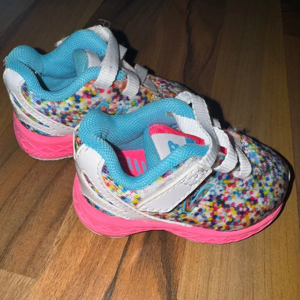 New Balance Colorful Running Shoes Sneakers Infant Baby Size 2 - Image 3 of 4