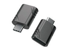 Adattatore USB C da Type- C a USB grigio Kit 2 pezzi pc tablet Apple MacBook IT