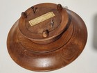 Old Carved Floral Wooden Pedestal Plate Music Box Rigoletto - German — photo 3