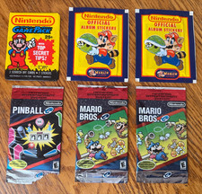 sealed/opened Nintendo Game Pack mario official album sticker nes e-reader cards