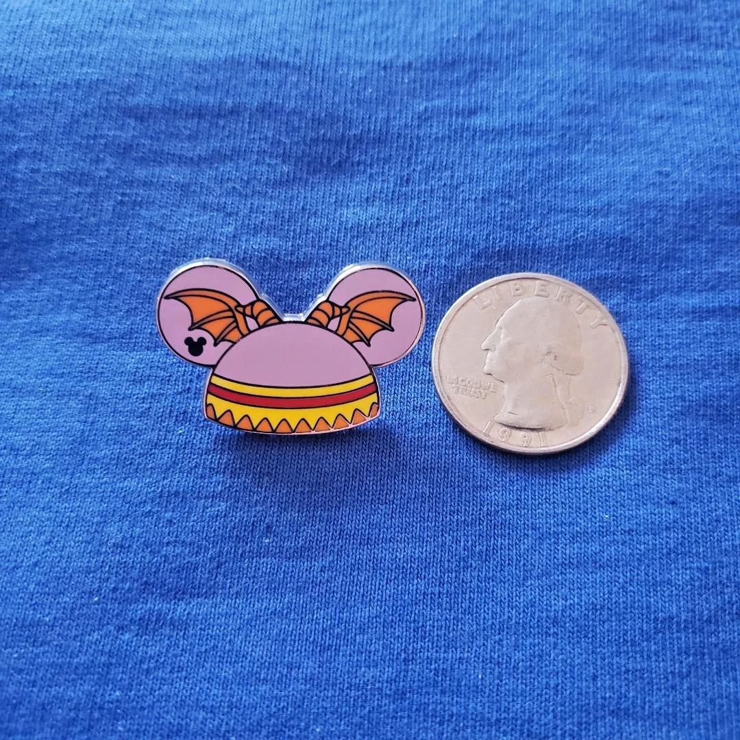 2024 Disney WDW EPCOT Figment Completer Chaser Hidden Mickey Pin Ear Hats