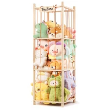 Stuffed Animal Storage, Wooden Toy Storage Organizer, Vertical Stuffed Animal...