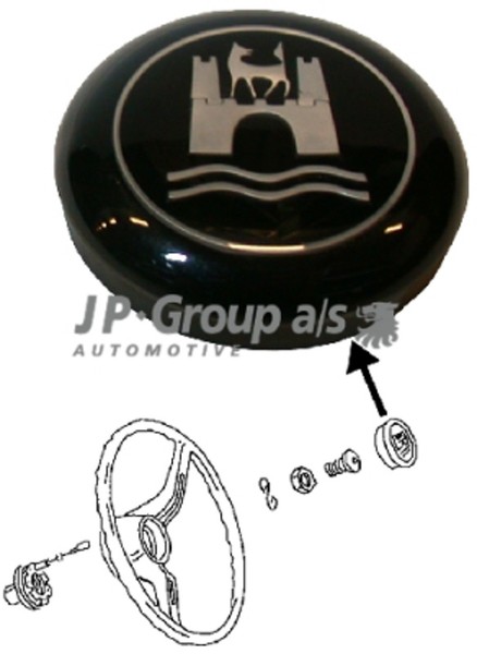 JP Group Schalter Hupe 8199550206 FüR VW Kaefer 1500 1600 31 Karmann Ghia 14 34-image