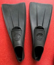 ScubaPro Floating Black Rubber Swim Snorkel Fins Size 5 - 7