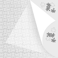 12 Sheets Puzzle Saver Peel and Glue Sheet - Clear Adhesive Backing for Jigsaw 