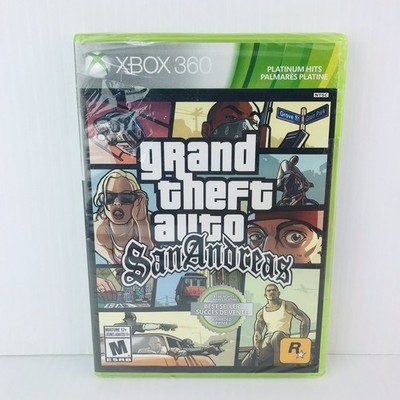 Grand Theft Auto San Andreas Xbox 360 Platinum Hits Brand New Sealed AS-IS