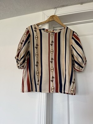 Wow mulberry silk top; Us. s
