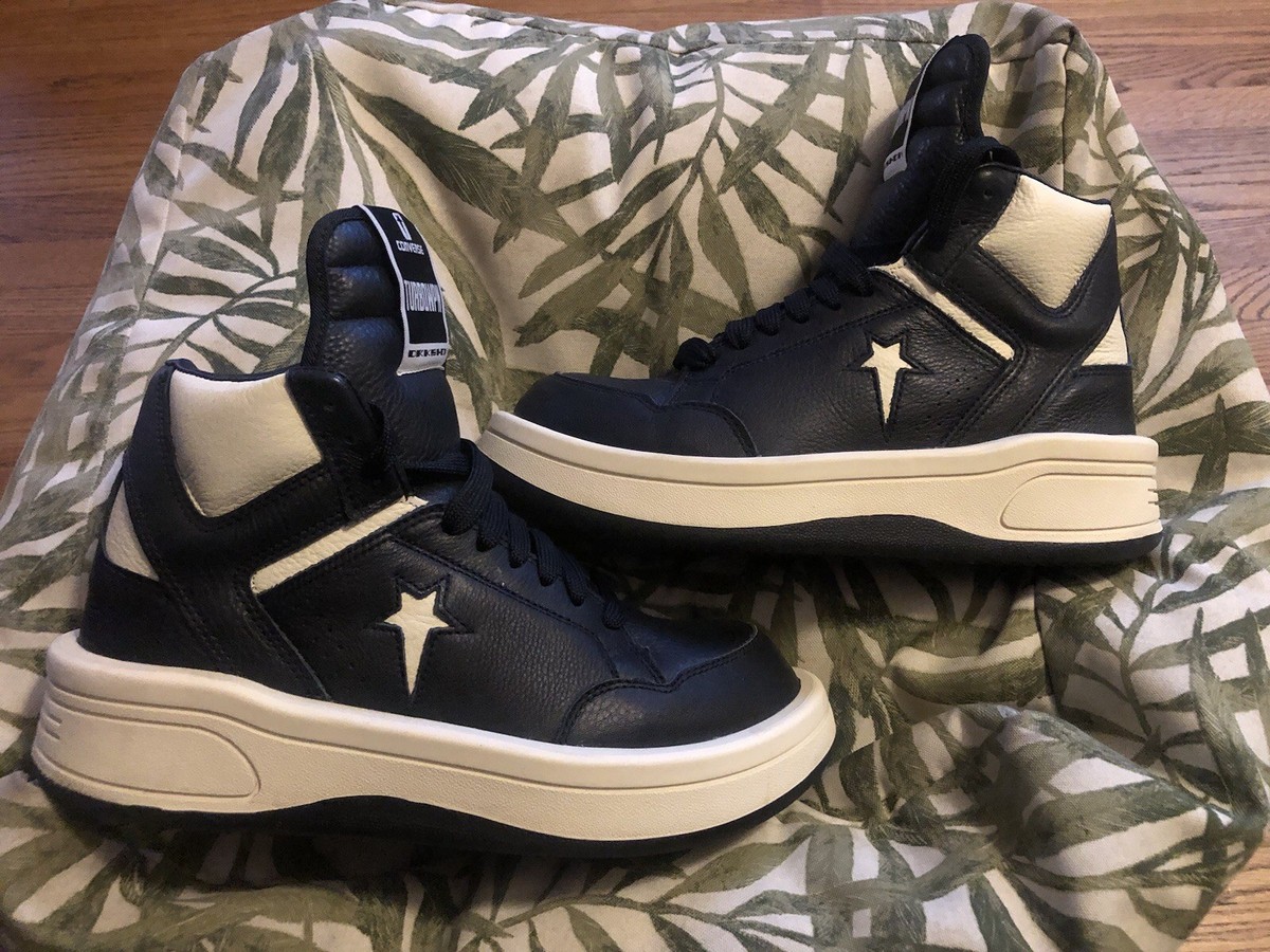 靴 CONVERSE DRKSHDW TURBOWPN GOOOD Converse TURBOWPN Rick Owens DRKSHDW Black Cloud Cream Size 8 | eBay