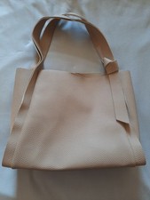 Brown Faux Leather Shoulder Bag Magnetic Top Pre-owned Excellent Condition